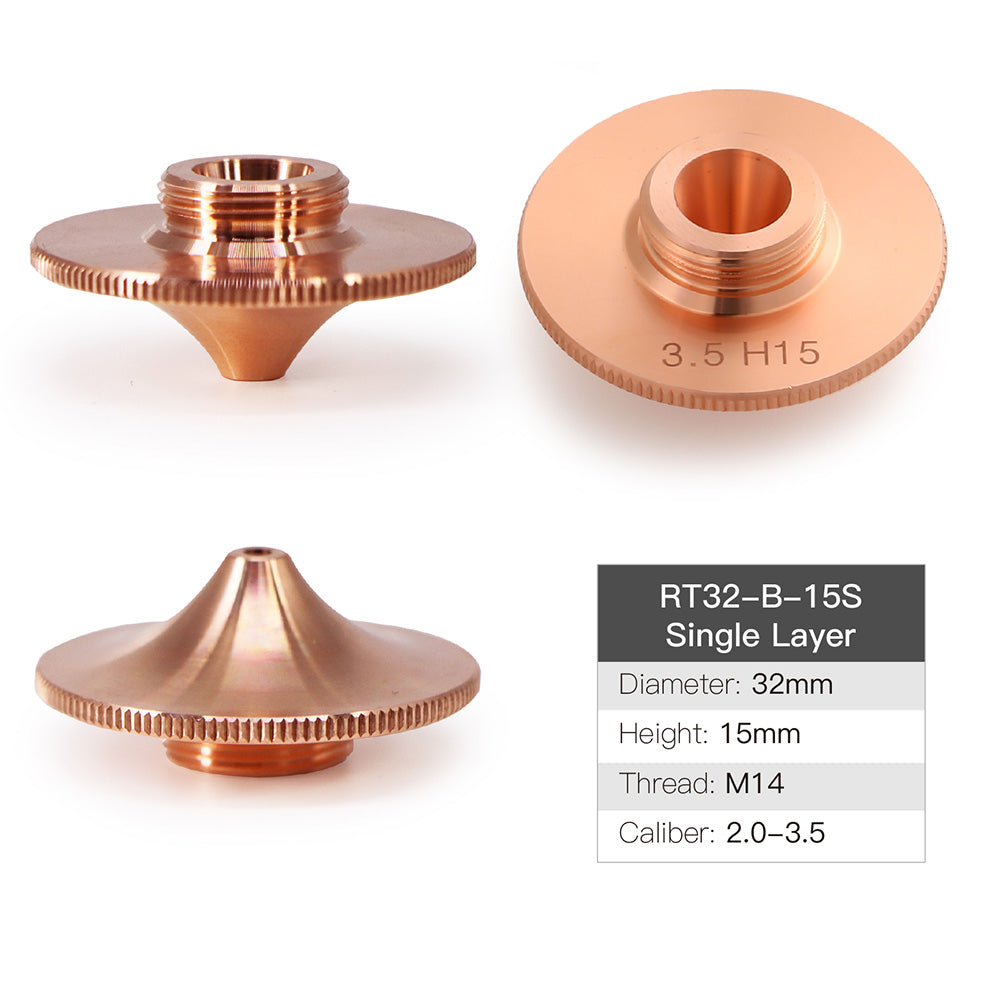 B Type Laser Nozzles D32 Series H15 M14