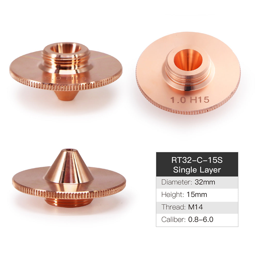 C Type Laser Nozzles D32 Series H15 M14