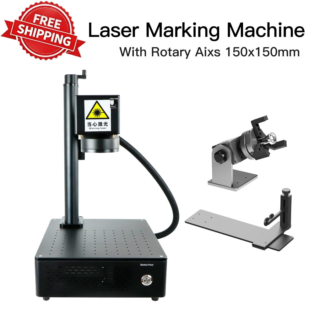 Worldwide Fiber Laser Marking Machine with Rotary Axis