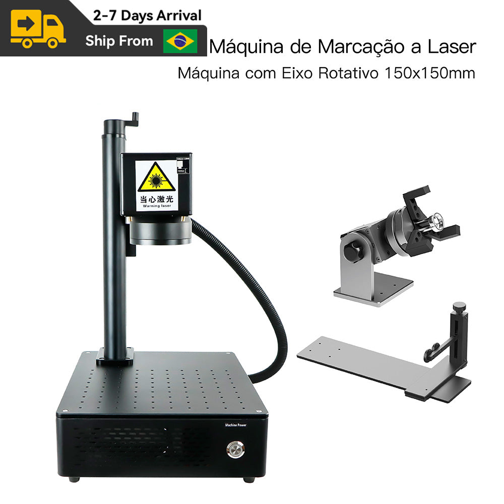 Brazil Integrated Fiber Laser Marking Machine with Rotary Axis